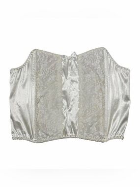 vintage satin + lace bustier top